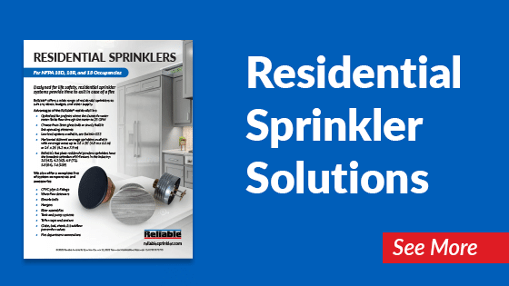 Graphic to download the Residential Sprinkler Solution Sheet