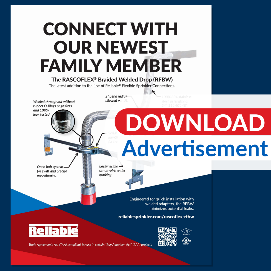 Download the print advertisement for the RFBW braided welded flexible drop. 