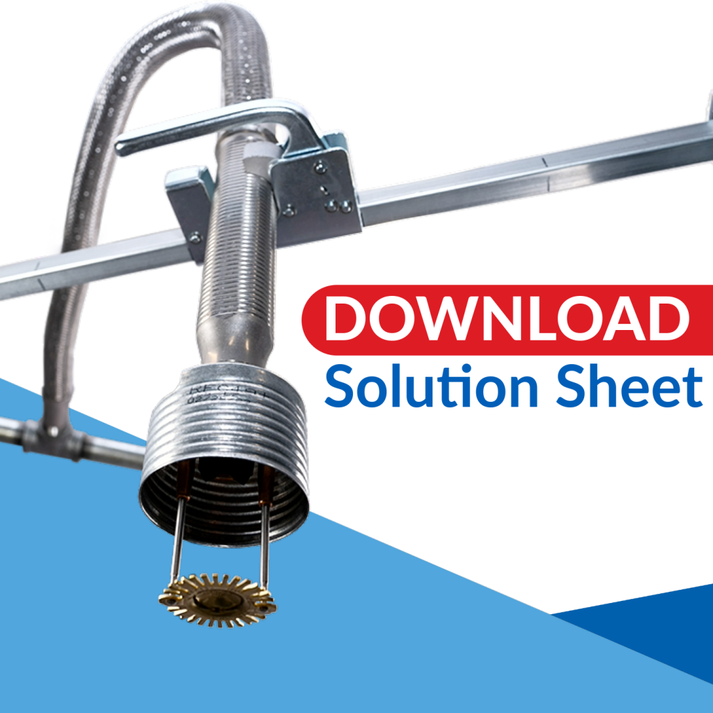 Download the RFBW welded braided flexible sprinkler drop solution sheet to learn features, benefits and brief technical specifications.